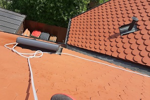 Dachreinigung Dach reinigen Gross Enzersdorf Niederösterreich Biberschwanz Industriekletterer Allessauber
