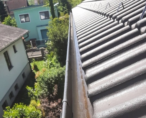 Dachrinnenreinigung Dachrinne reinigen Wien 1210 Reinigungsfirma Gebäudereinigung Allessauber Kim