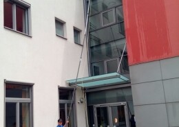 Fenster reinigen Glasfassade Allessauber